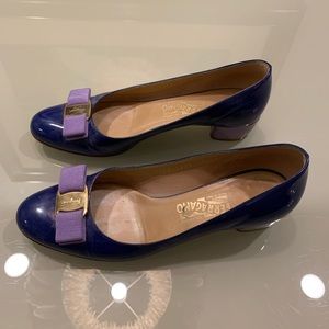 Purple Ferragamo flats size 38